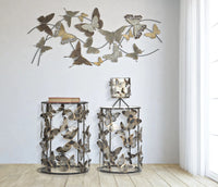 TAVOLINETTI FARFALLE COPPIA CM 41,3X55-35X50,3