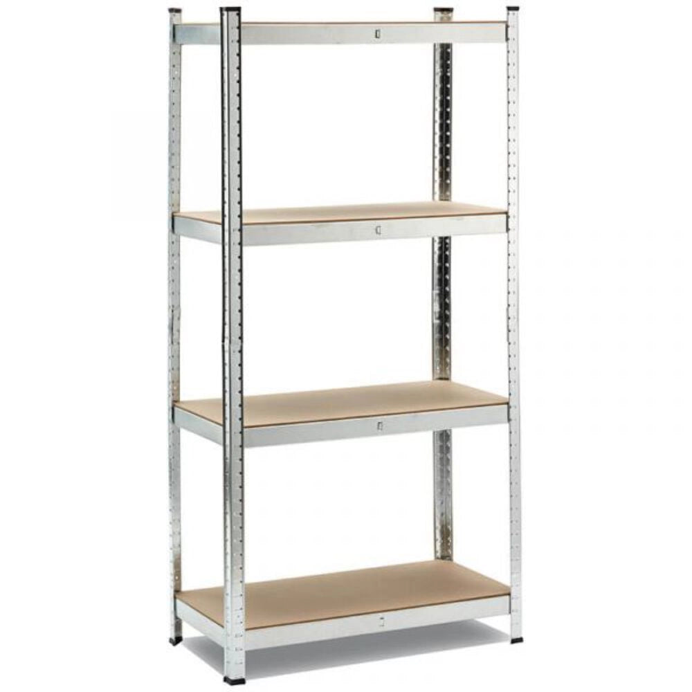 Scaffale 4 Ripiani In Metallo E Mdf X 150 Kg Per Ripiano 80X40X160 - Biacchi G.