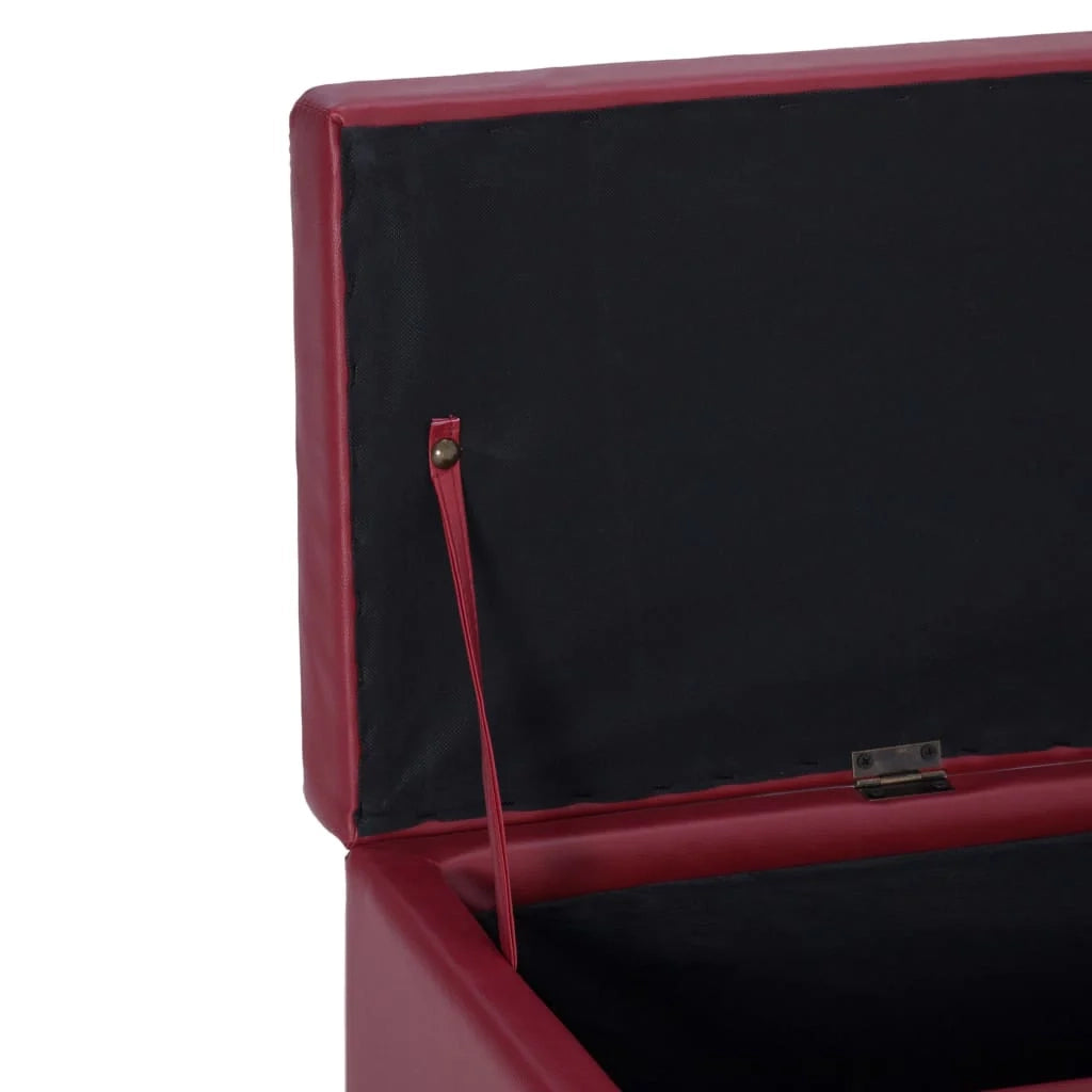 Panca con vano contenitore 116 cm similpelle bordeaux 02_0010978