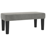Panca Grigio Chiaro 70x30x30 cm in Velluto CFW1799917