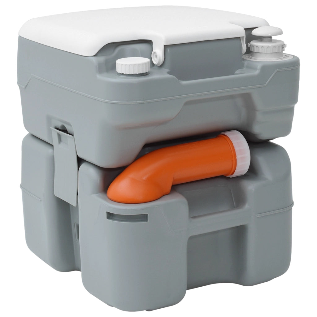 Toilet da Campeggio corpo grigio+coperchio bianco