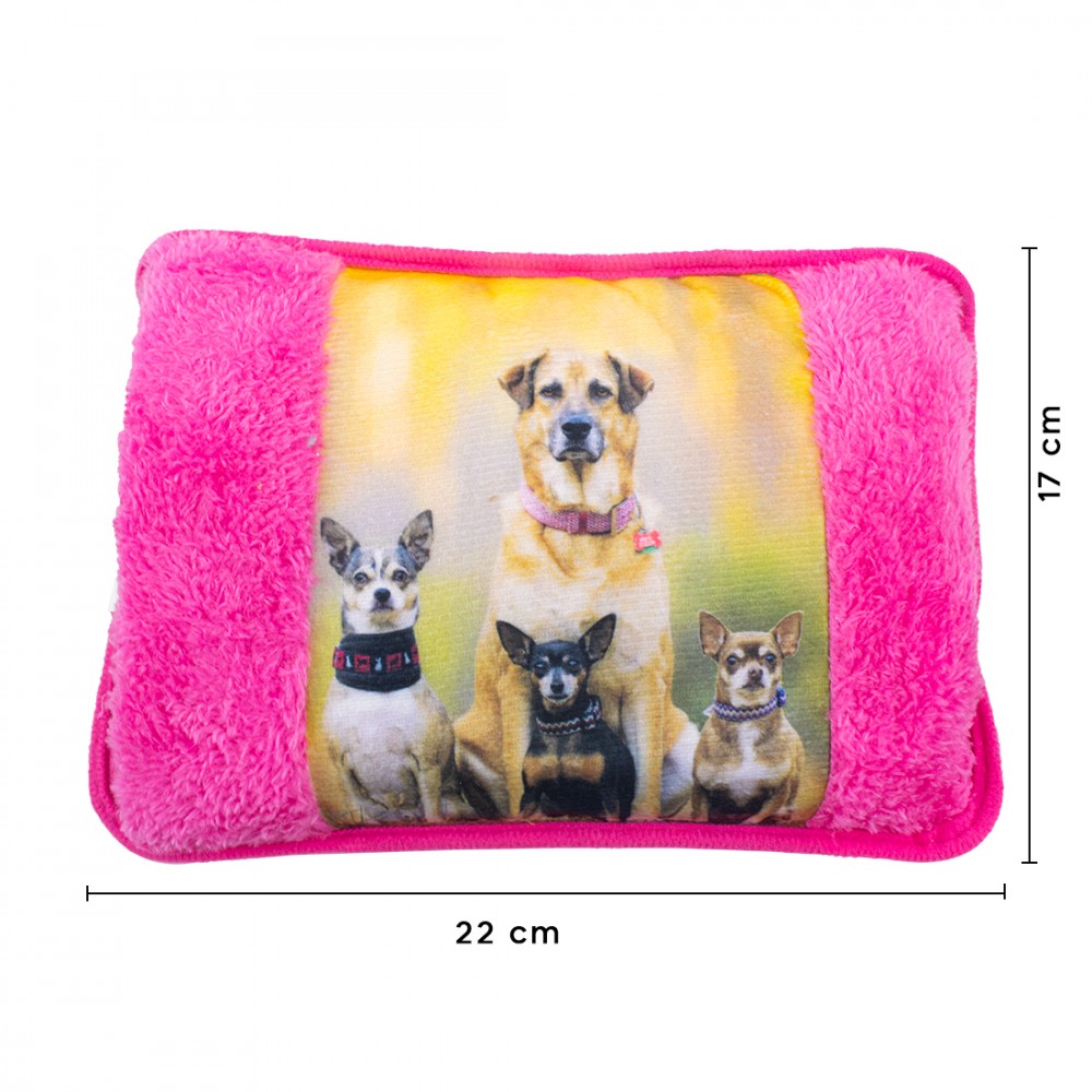 Borsa Acqua Calda Elettrica Scaldamani Ricaricabile Rosa