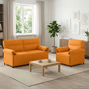 Set di divani 2 pz Giallo Scuro Tessuto 3424866