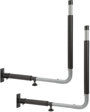 Carrello di trasporto con supporto laterale - Opaco - 50kg di capacità di carico - Lunghezza regolabile 42-58cm - Progettato per risparmiare spazio - Barra di sostegno
