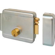 SERRATURA CANCELLO APPLICARE ELETTRICA 680 YALE - ZINC C.TONDO FISSO+SCR+TETT E.MM 70 DX- 1 pezzi