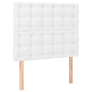 Testiera | Testata Bianca 90x5x118/128 cm in Similpelle