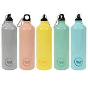1 Pezzo Borraccia Termica in Alluminio con Moschettone Leaf 750 ml 5 Colori