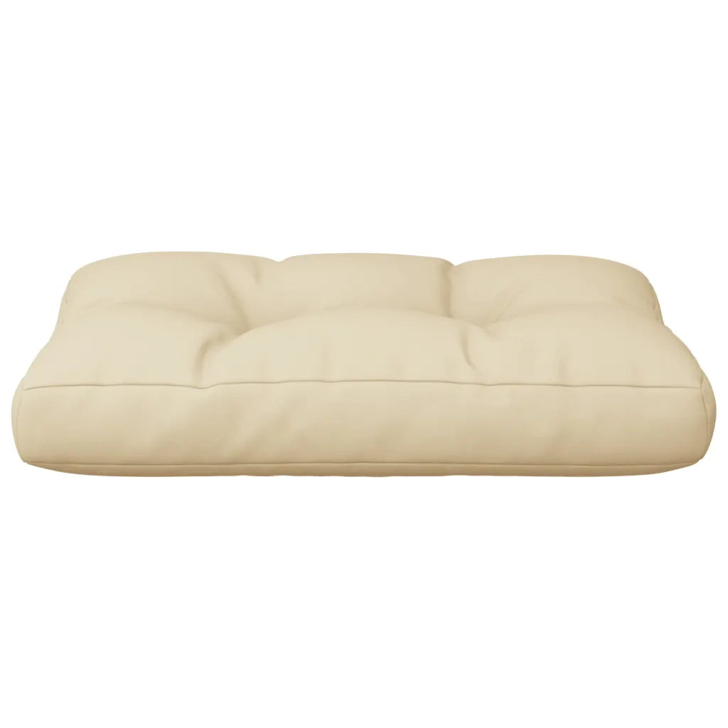 Cuscino per Pallet Beige 50x40x12 cm in Tessuto
