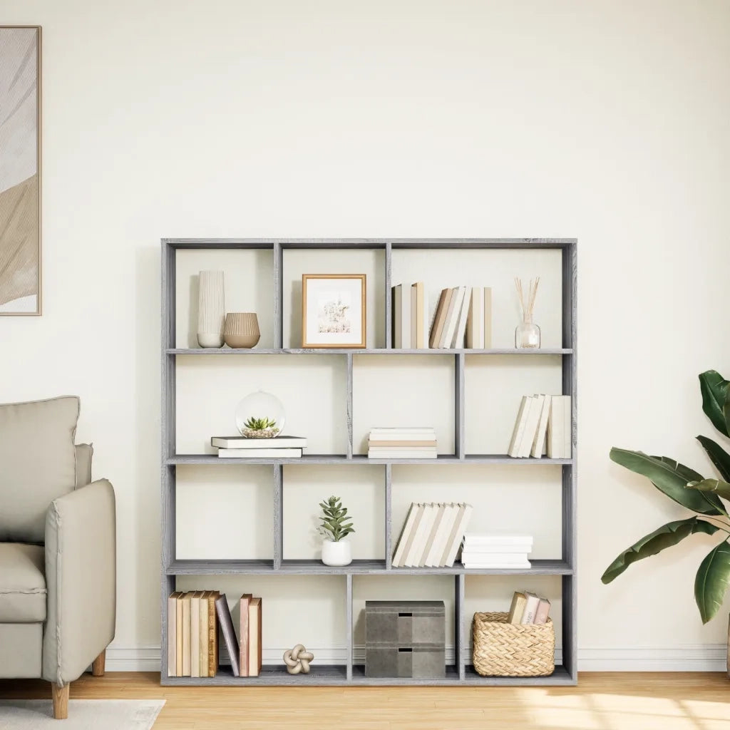Libreria Grigio Sonoma 132x29x141,5 cm in Legno Multistrato 3310312
