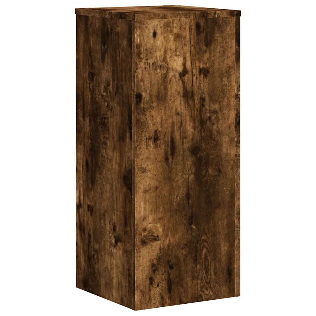 Supporti per Piante 2 pz Rovere 30x30x70 cm Legno Multistrato 852928