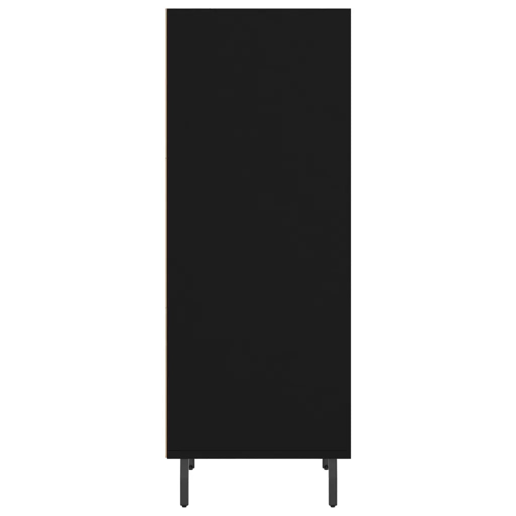 Credenza | Madia | Buffet da pranzo | Armadio da pranzo Nera 34,5x32,5x90 cm in Legno Multistrato