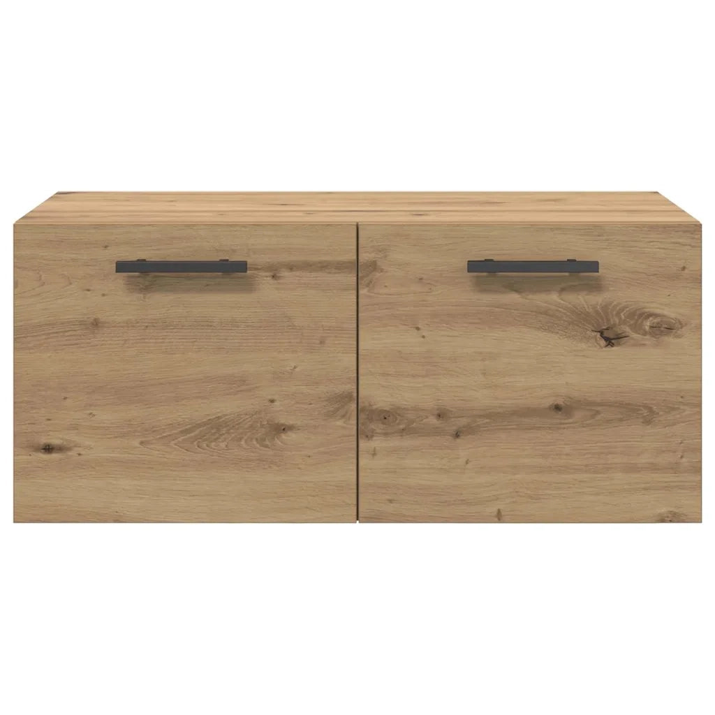Armadietto a muro rovere artigianale 80 x 36.5 x 35 cm