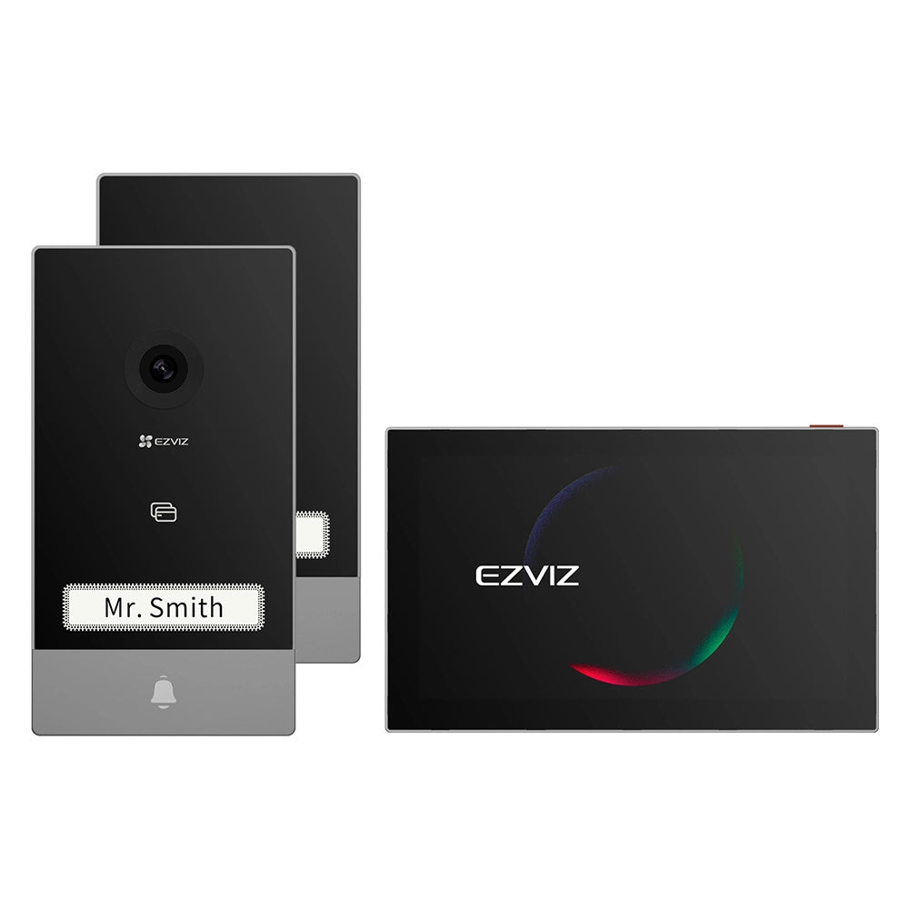 VIDEOCITOFONO SMART CONNESSO 'HP7 2 ENTRY KIT' EZVIZ bifamiliare - 2 videocitofoni  - EZVIZ