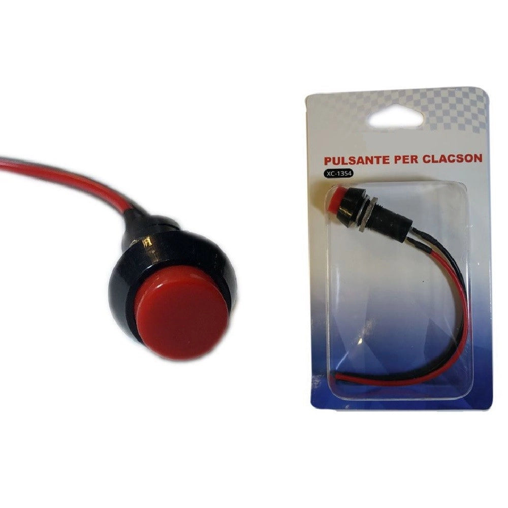Trade Shop - Pulsante Di Ricambio Per Clacson Auto 1 Pezzo Interruttore Universale Xc -1354 -
