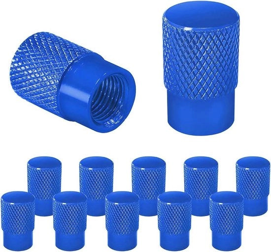 12 Set di Coperture di Ventilazione in Alluminio - Coperture di Frenata Universali per Auto e Motociclo (Blu)