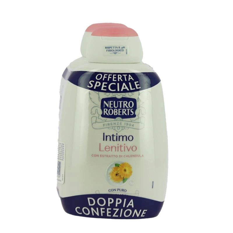 NEUTRO ROBERTS SAPONE INTIMO LENITIVO CON ESTRATTO DI CALENDULA IN FORMATO DOPPIO 2X200ML