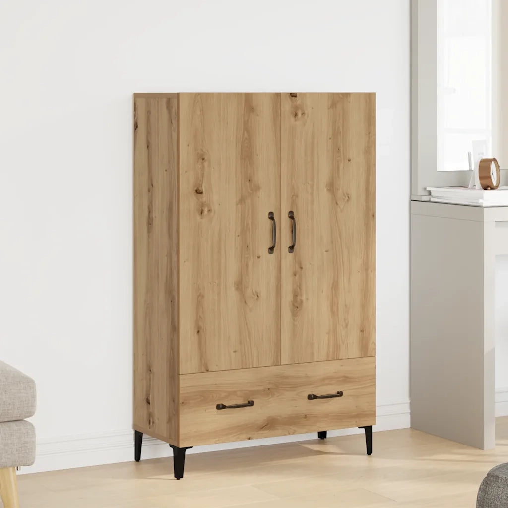 Credenza Rovere Artigianale 70x31x115 cm in Legno Multistrato 856925
