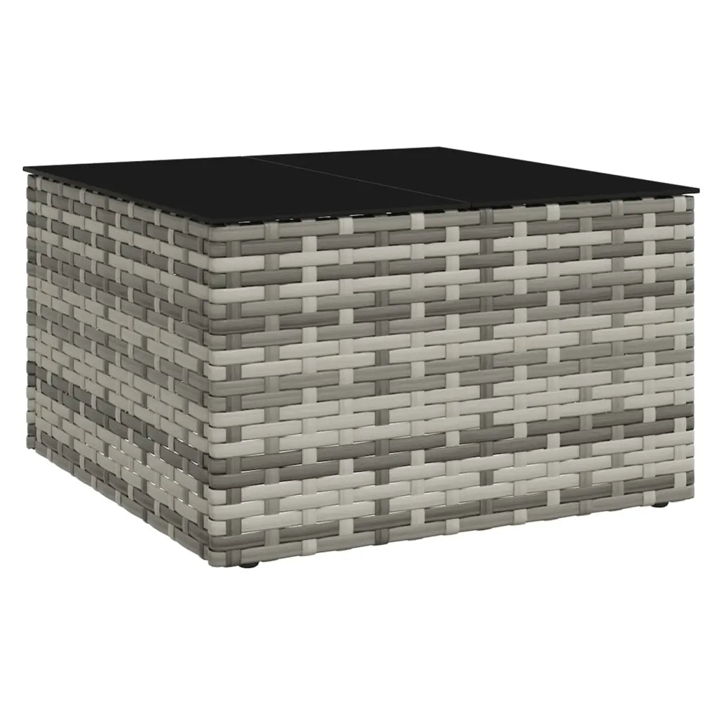 Set di Divani da Giardino 2 pz con Cuscini in Polyrattan Grigio 362344