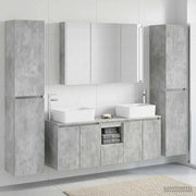 Set di mobili per il bagno 6 pcs Grigio Cemento 3407234
