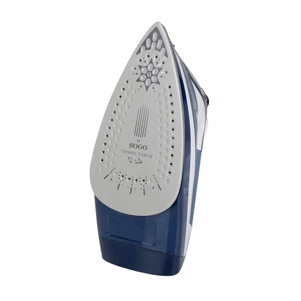 Ferro da stiro a vapore 3000W con piastra in ceramica, colpo vapore 96 g/min serbatoio 450 ml funzione anti calcare - Sogo