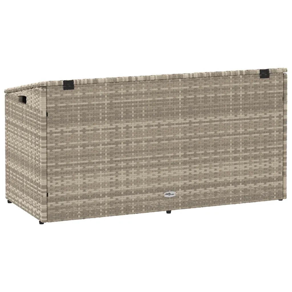 Baule da Giardino Grigio Chiaro 110x50x58 cm in Polyrattan CFW8205011