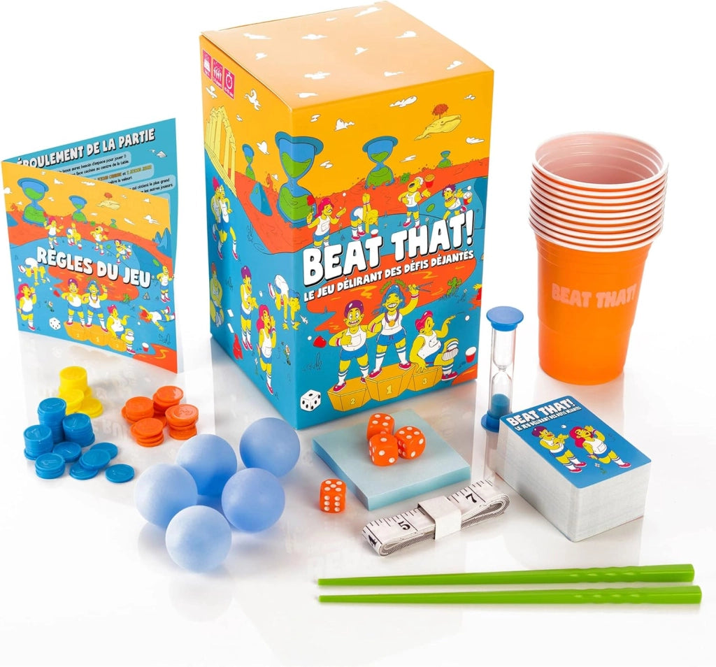 BEAT THAT! - Il Gioco Delirante delle sfide pazze da affrontare con la famiglia o gli amici - Gioco di società per Bambini, Adolescenti e Adulti