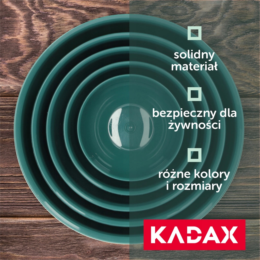 Ciotola da cucina in plastica KADAX 0,5 l, ciotola per macedonia piccola universale 13 cm