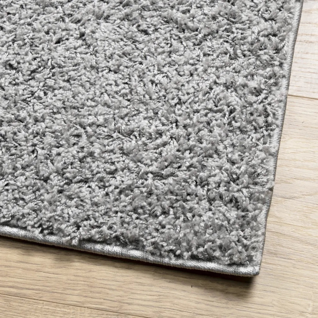 Tappeto Shaggy PAMPLONA a Pelo Lungo Moderno Grigio 80x250 cm 375253