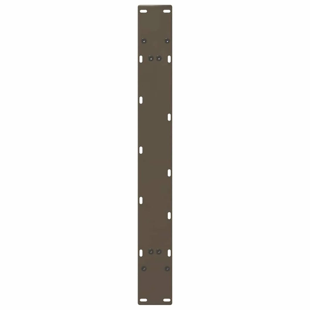 Set di 2 gambe per tavolo da pranzo a forma di A 90 x 72-73 cm design moderno con piedini regolabili acciaio nero 02_0057139