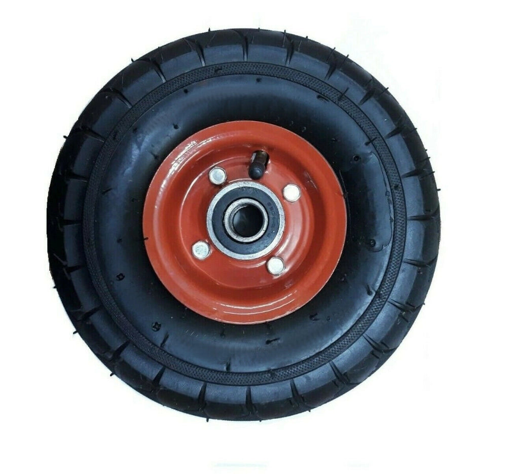 RUOTA IN GOMMA PER CARIOLA CARRELLO CON CUSCINETTO 300 LB 136 KG 4.10 /3.50 - 4