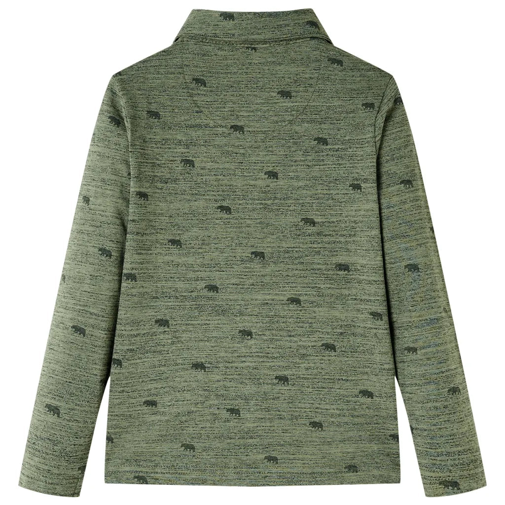 Camicia per Bambini Cachi MÃ©lange 104
