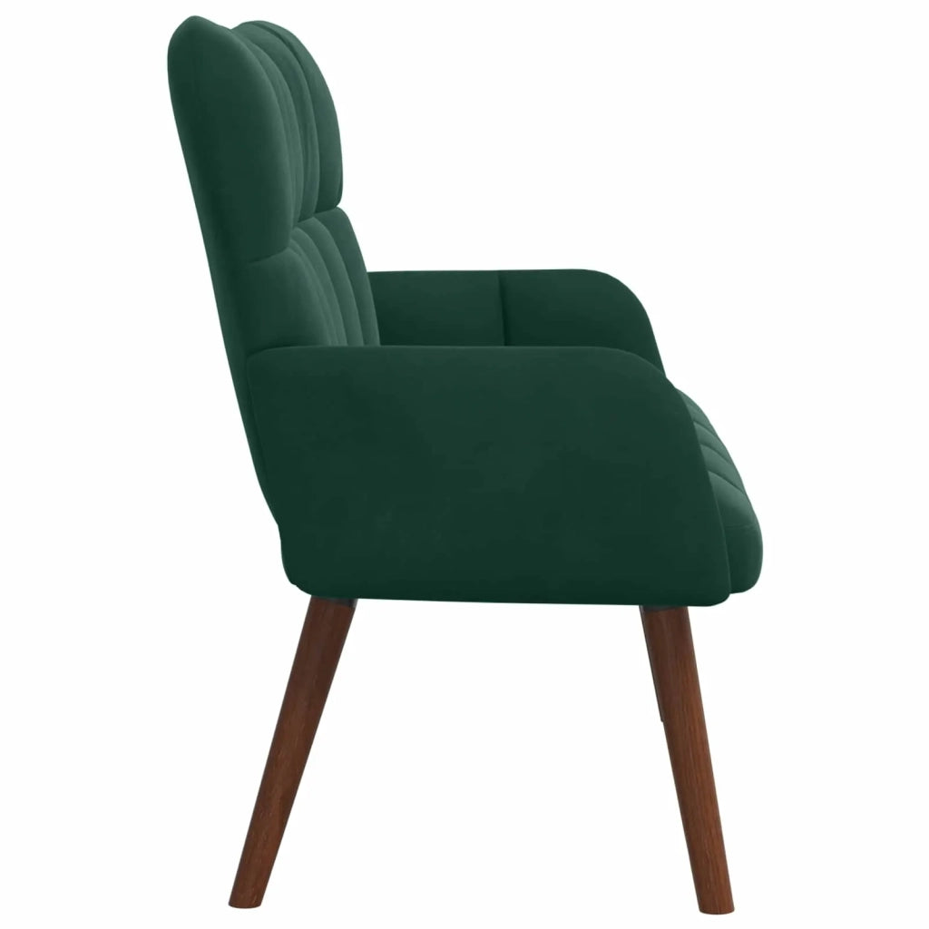 Sofa a Due Posti Verde Scuro 115 x 61 x 87 cm Velluto