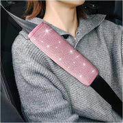 Cinturone di Sicurezza Auto con Padrone di Cintura in Pelle Luxe - Protezione Cinturone per Tutti i Veicoli SUV.