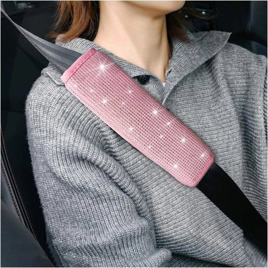 Cinturone di Sicurezza Auto con Padrone di Cintura in Pelle Luxe - Protezione Cinturone per Tutti i Veicoli SUV.