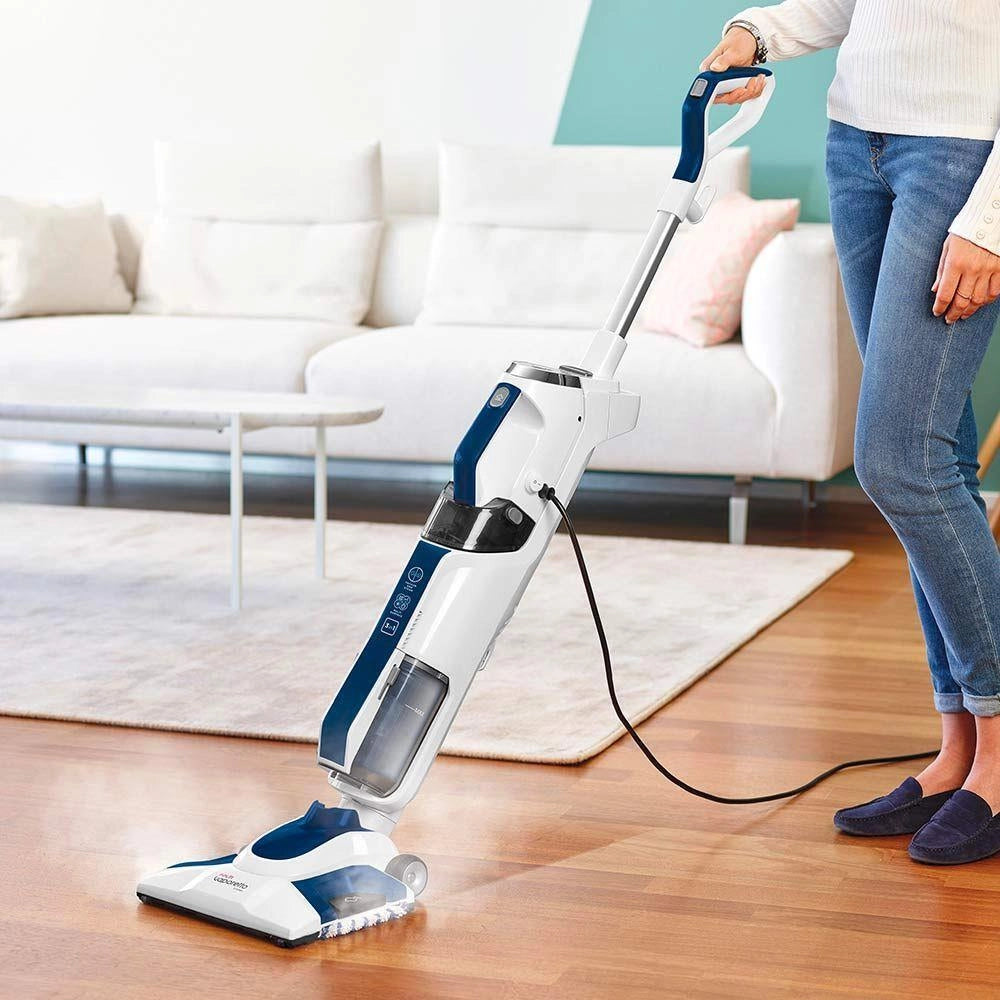Polti Vaporetto 3 Clean Aspirapolvere a bastone AC Secco e bagnato Schiuma Senza sacchetto 0,5 L 1700 W Blu, Bianco