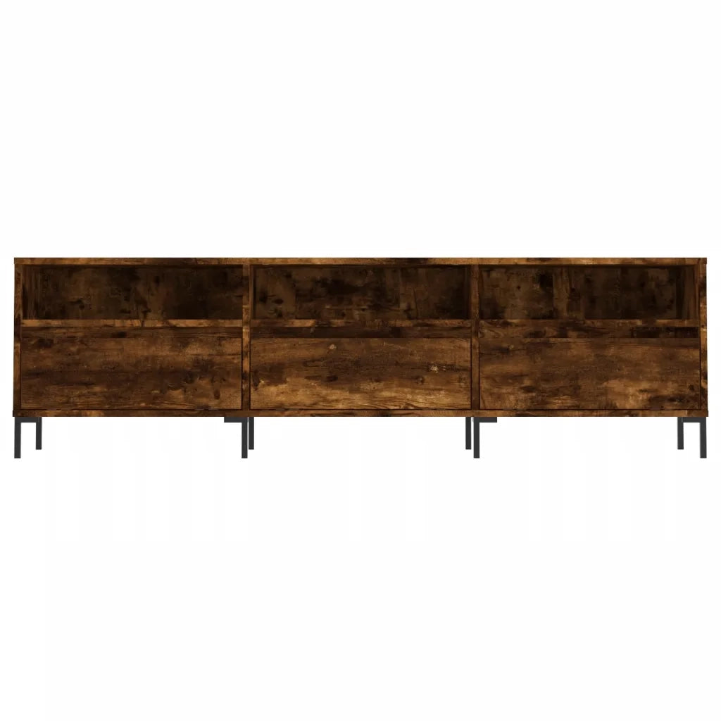 Mobile Porta TV Rovere Fumo 150x30x44,5 cm in Legno Multistrato 831289