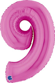 MAURY'S PALLONCINO MYLAR FUXIA "9" 26 POLLICI