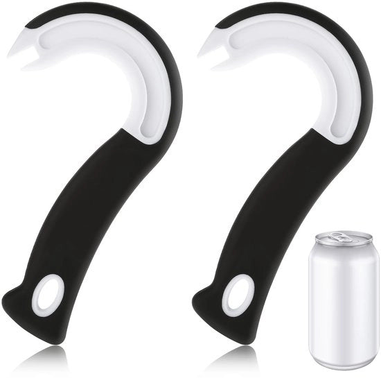 Apri-bottiglie Ergonomico J-forma Pop Top Tool per Mani Artritiche - Facile da Usare per Soda, Birra, Scatola, Cibo per Gatti