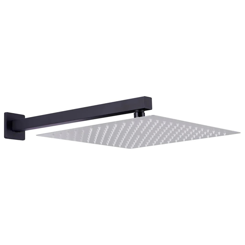 Braccio di supporto doccia quadrato acciaio inox 201 nero 40 cm 02_0003282