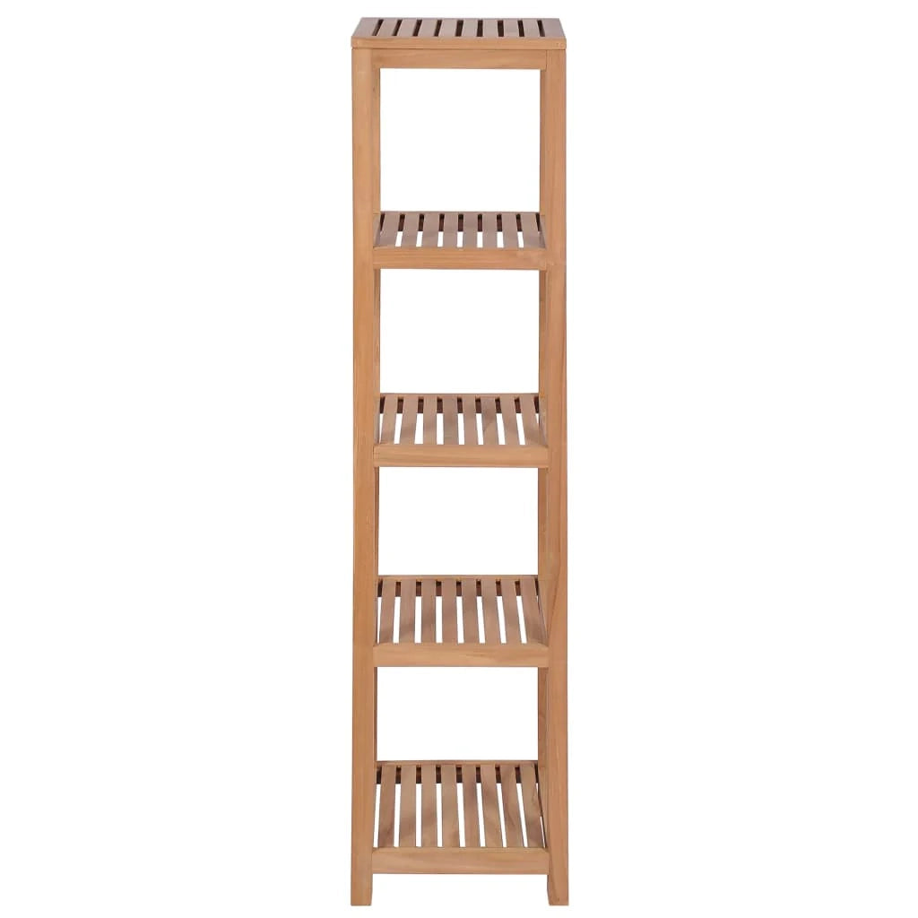 Mensola per mobili di design mensola per bagno a 4 ripiani in teak massello 165 cm beige 2702058/2