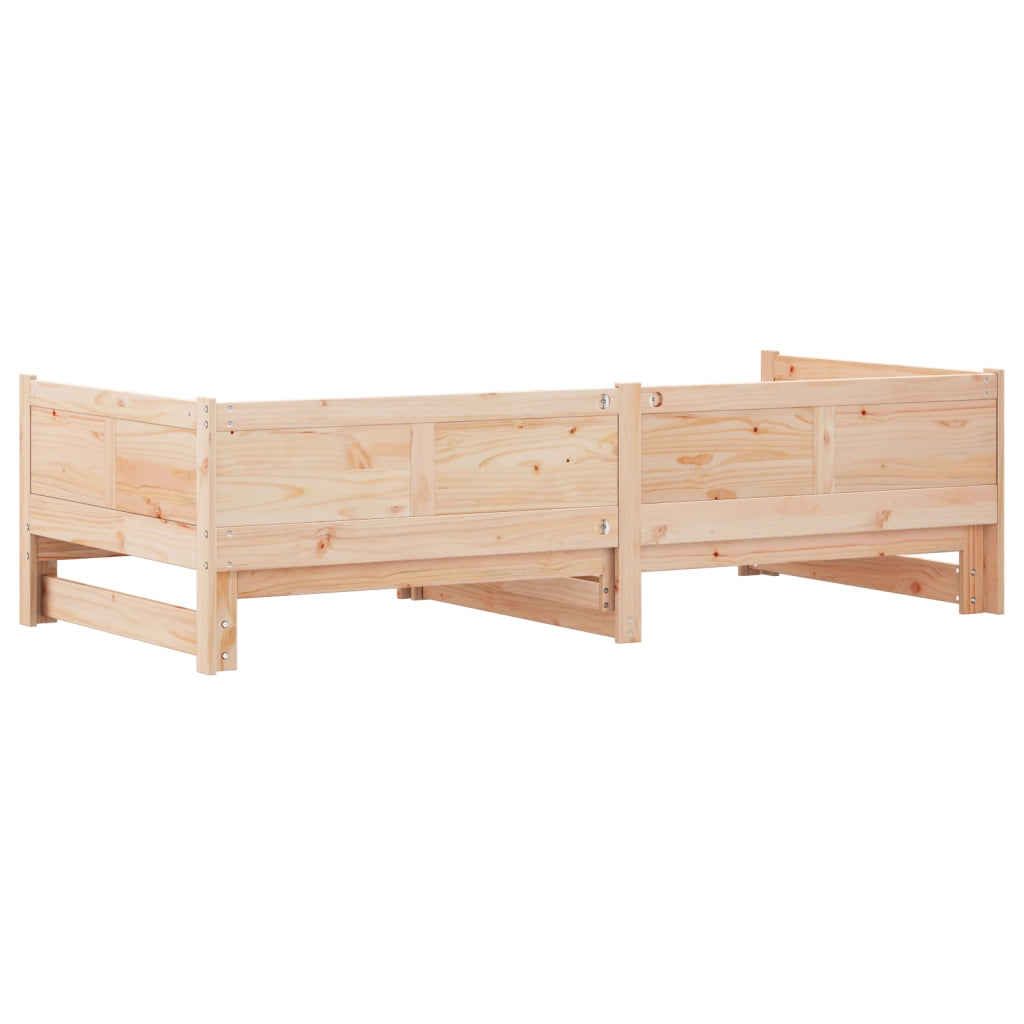 Letto giorno estensibile 90x200 cm in legno massello di pino