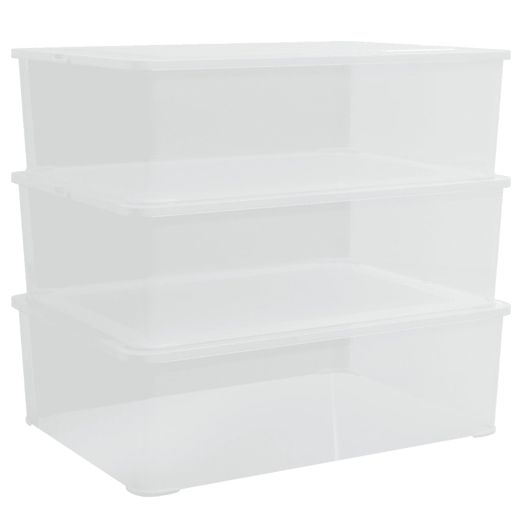 Contenitori in Plastica 3 pz 25 L Impilabilicod mxl 119134