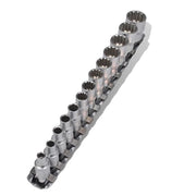 Trade Shop - Set Kit 13 Pz Chiavi Bussole Torx Millerighe 1/4" 4-14mm Scalanati Striscia Clip -