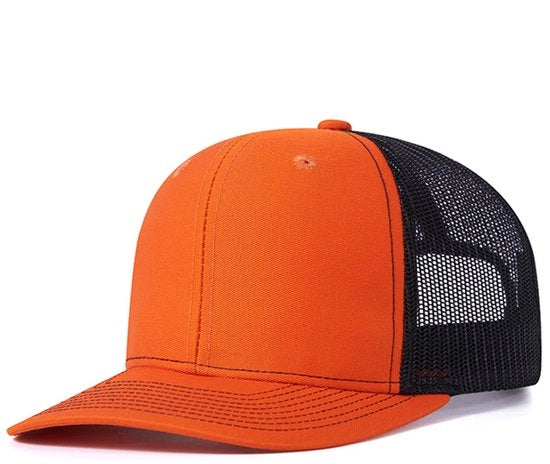 Cappello da baseball per uomo - Cappello da baseball per uomo traspirante - Cappello da baseball per uomo e donna - Arancione e nero