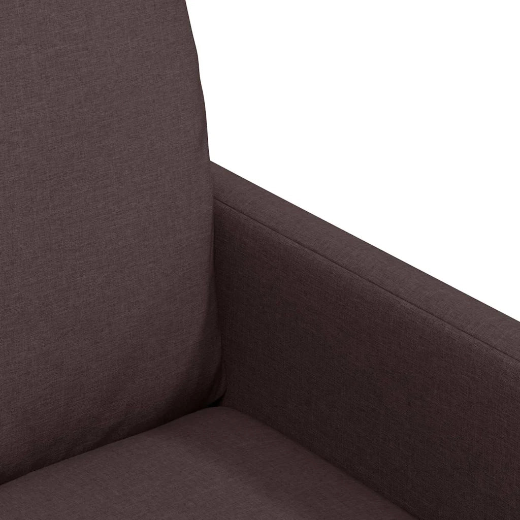 Sedie da pranzo 2 pcs Marrone scuro 57 x 67 x 98 cm Tessuto