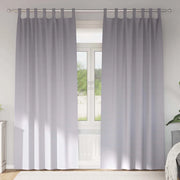 Tende Blackout con Anelli 2 pcs Grigio Metallico 260 x 140 cm 4107582