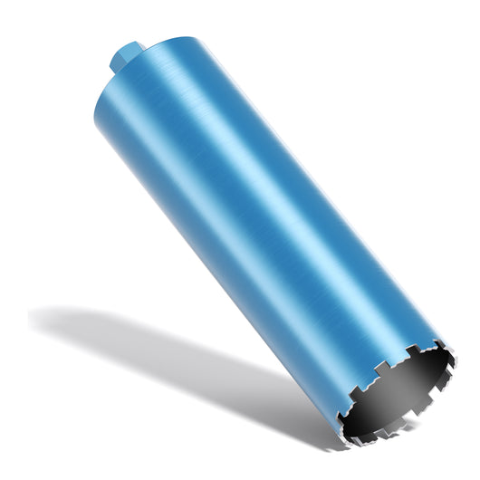 Punta diamantata per carotatrice Ø 132 mm, lunghezza 450 mm, UNC 1¼, ingranaggio a denti elicoidali, per carotaggio a umido, corona diamantata per calcestruzzo, pietra, granito