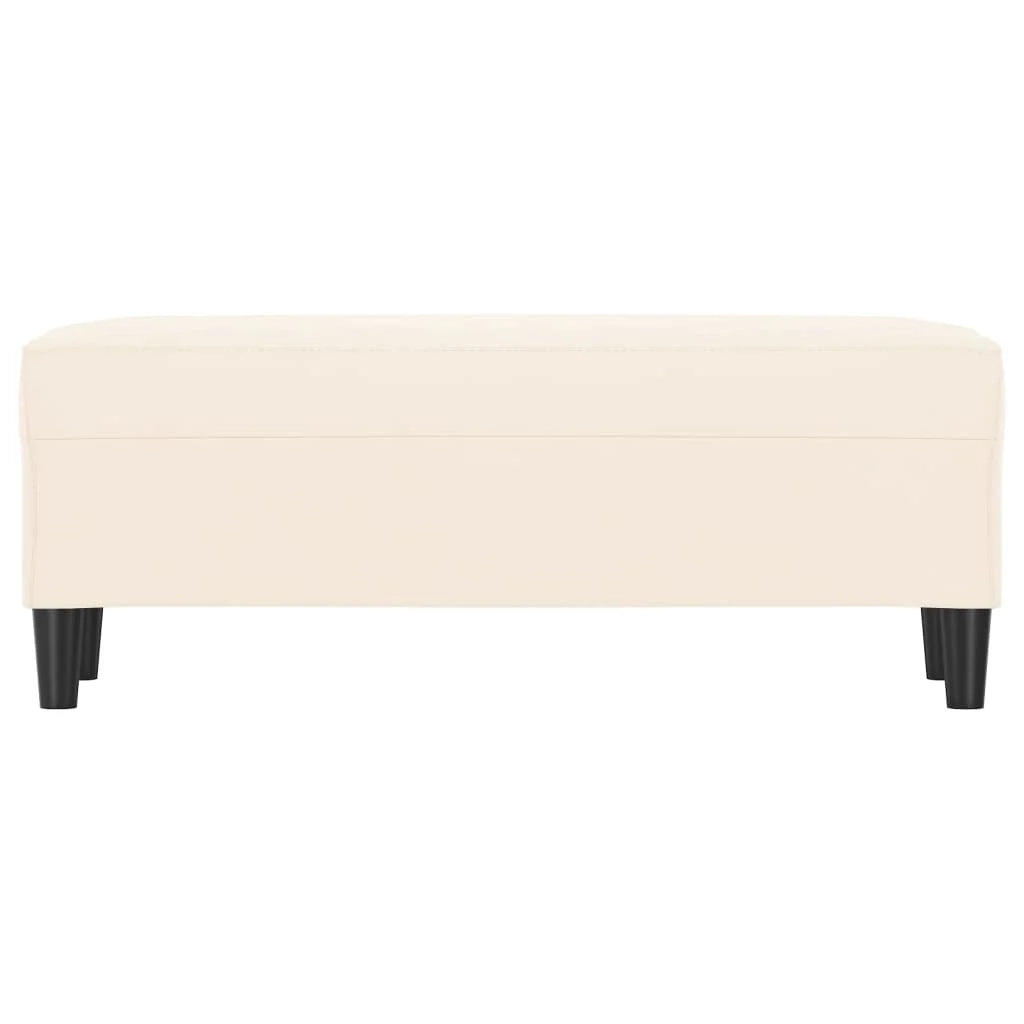 Panca 100 x 35 x 41 cm velluto crema 02_0010472