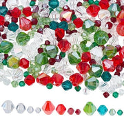 Accessori decorativi in vetro a facciata - 600 pezzi - Rondelle in cristallo - Decorazioni per DIY - Accessori natalizi - Decorazioni per abbellimenti