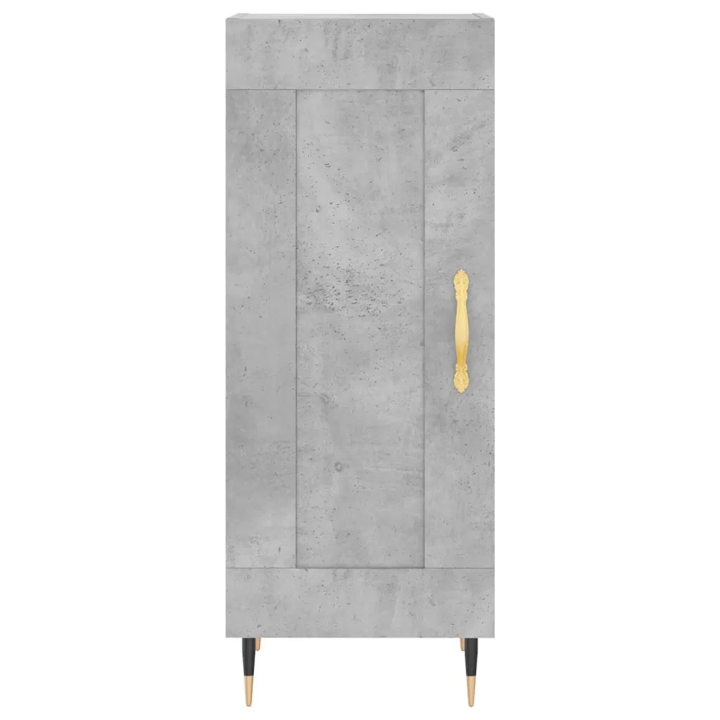 Credenza Grigio Cemento 34,5x34x90 cm in Legno Multistrato 830424